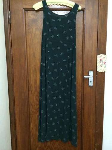 Dark green long dress-Medium