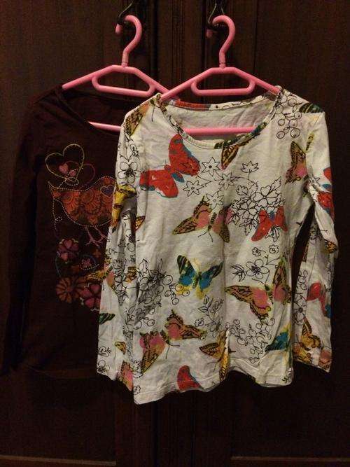 Cute butterfly Woollies t-shirt long sleeves - 7-8yrs