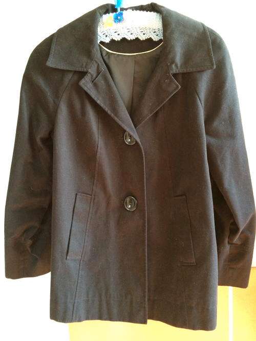100% cotton black jacket size UK10