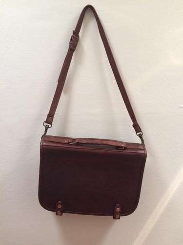 genuine leather satchel