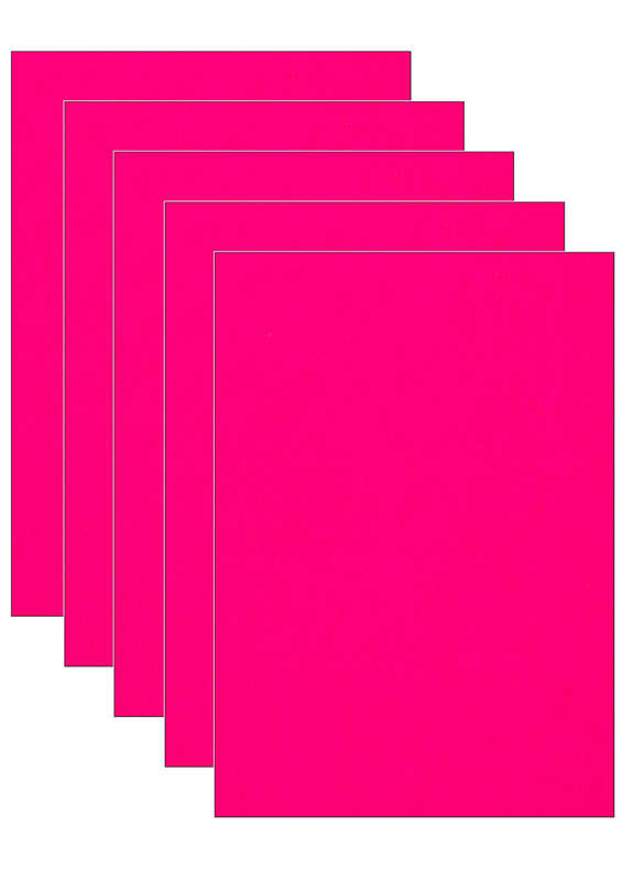 Self Adhesive Felt - A4 X 5 Sheets PINK