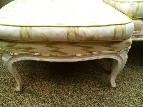 Vintage Chair with Footstool (possibly Queen Anne)