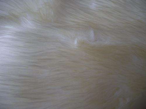 WHITE FLUFFY CLOUD TEDDY BEAR FUR. IMPORTED FROM USA