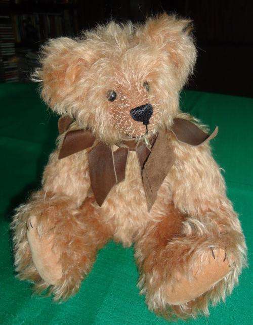 CUDDLY CAZ HANDMADE MOHAIR TEDDY BEAR