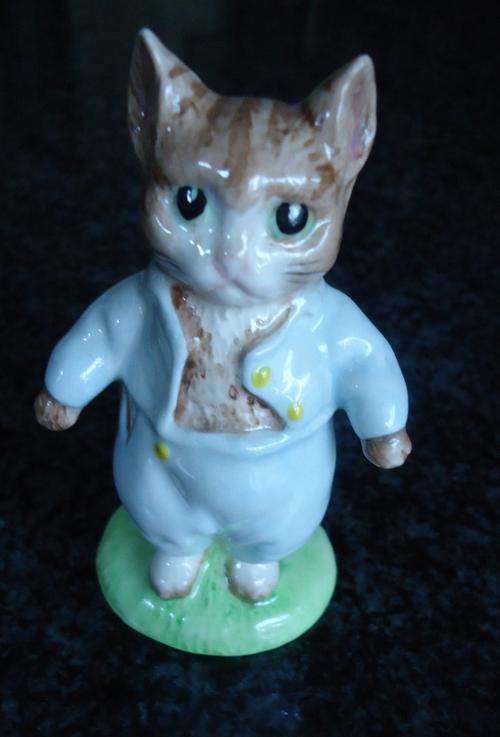Royal Albert The Tale of Tom Kitten in Blue Coat Beatrix Potter Figurine-1989