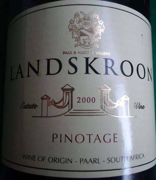 VINTAGE 2000 LANDSKROON-PINOTAGE PLUS BONUS-LOOK!