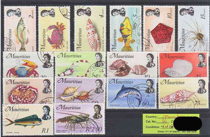 CV ++R430.00 VFU QEII Maritius - SG382-+397