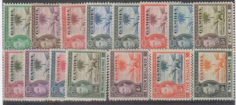 CV ++R1 800.00 MM Gambia SG 150-161 (no 156a)