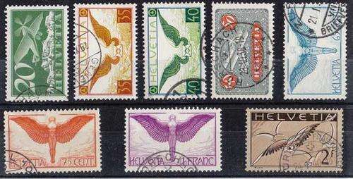 CV ++++R4 690.00 Switzerland Airmails VFU SG 317a,320a,322a,324a,325a,326,327a,328a