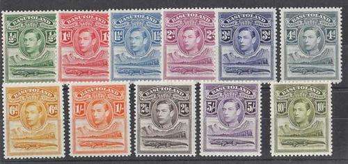 MM Basutoland King George VI set to 10/-.