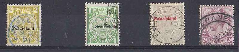 CV ++R560.00 Swaziland overprint Transvaal and King's Head used in Swaziland.