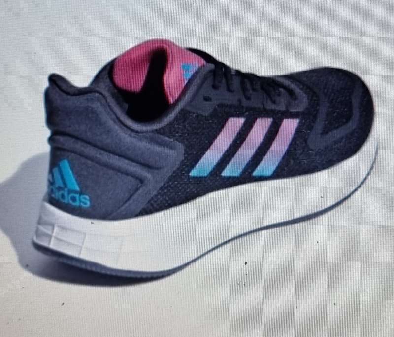 adidas Women`s DURAMO 10 Core Black/ Pulse Blue/ Team Real Magenta GW4113 Size UK 5 (SA 5)