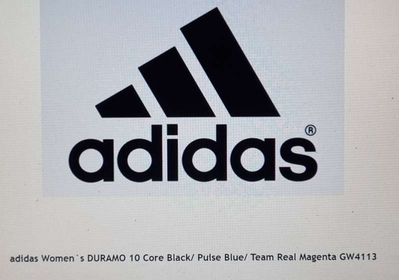 adidas Women`s DURAMO 10 Core Black/ Pulse Blue/ Team Real Magenta GW4113 Size UK 5 (SA 5)