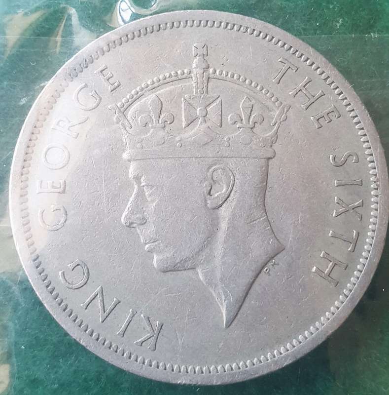 1949 Southern Rhodesia 1/2 crown