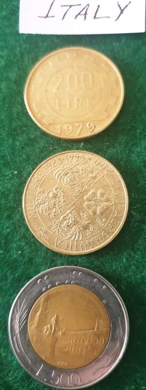 13 x antique and vintage Italian coins