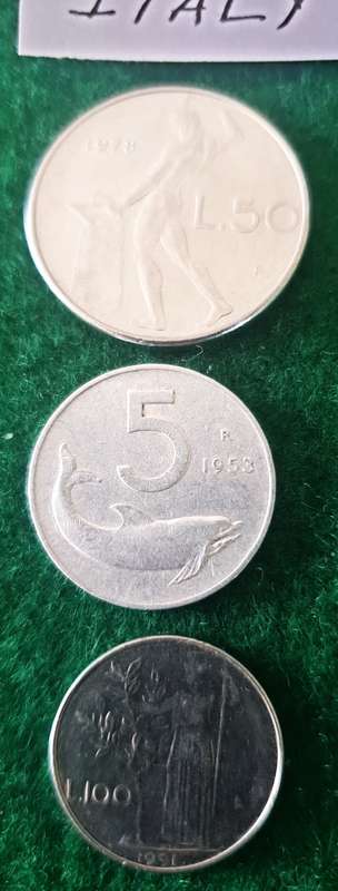 13 x antique and vintage Italian coins