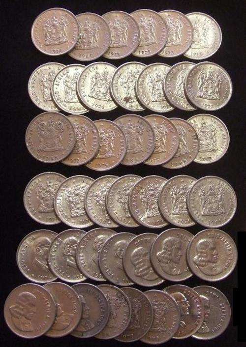 42 x 5c Coins for a collector or resale