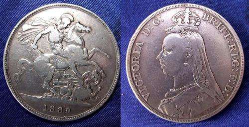 1889 Queen Victoria Sterling Silver Crown