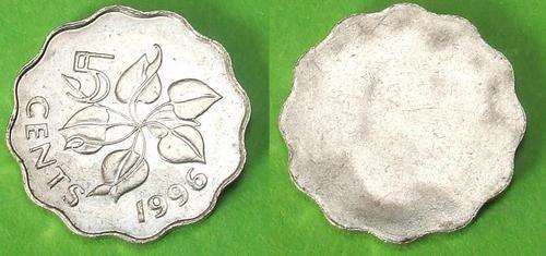 1996 RARE DATED  Mint Error ----Mono sided struck, blank on reverse