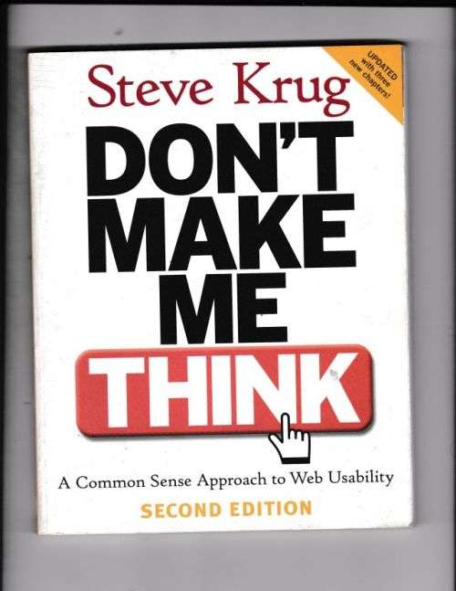DON'I MAKE ME THINK(SECOND EDITION)---STEVE KRUG