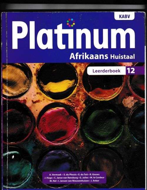 PLATINUM;AFRIKAANS HUISTAAL;LEERDERBOEK 12