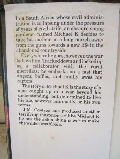 THE LIFE OF MICHAEL K---J.M.COETZEE