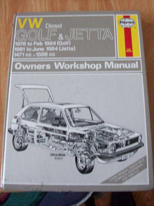 VW GOLF AND JETTA  DIESEL OWNERS WORKSHOP MANUAL