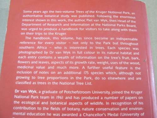 TREES OF THE KRUGER NATIONAL PARK, FIELD GUIDE---PIET VAN WYK