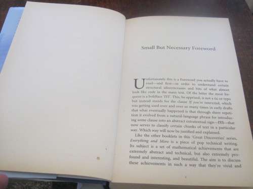 EVERYTHING AND MORE,A COMPACT HISTORY OF INFINITY------DAVID FOSTER WALLACE
