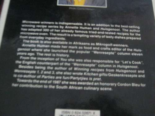 MICROWAVE WINNERS---ANETTE HUMAN