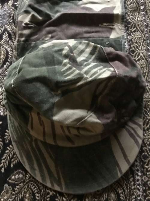 Rhodesian army Camo flap cap .
