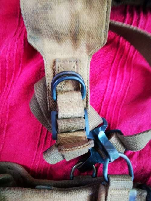 Patt 64 Rhodesian army yoke, belt plus all clips