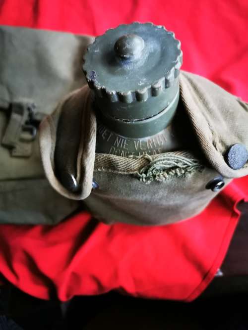 Rhodesian army P62 left kidney pouch plus canteen complete
