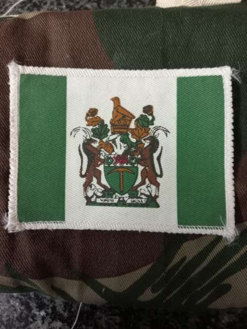 Rhodesian army  original period small flag patch for jacket/shirt .