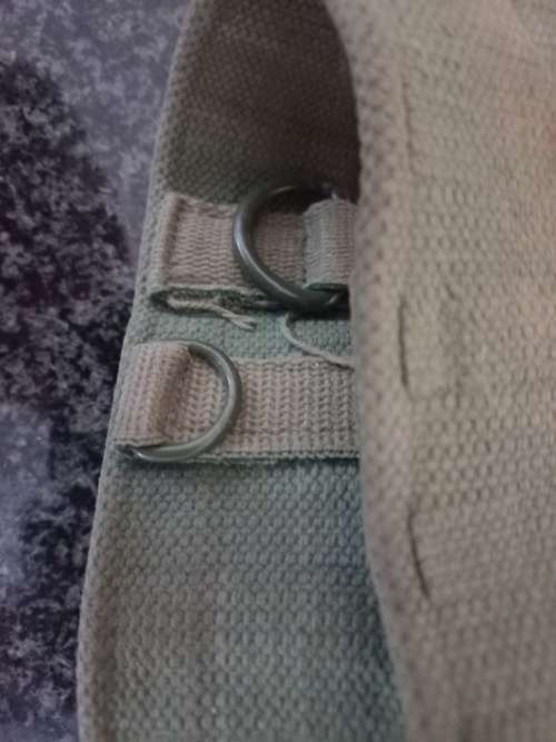Rhodesian army P69 web belt green.