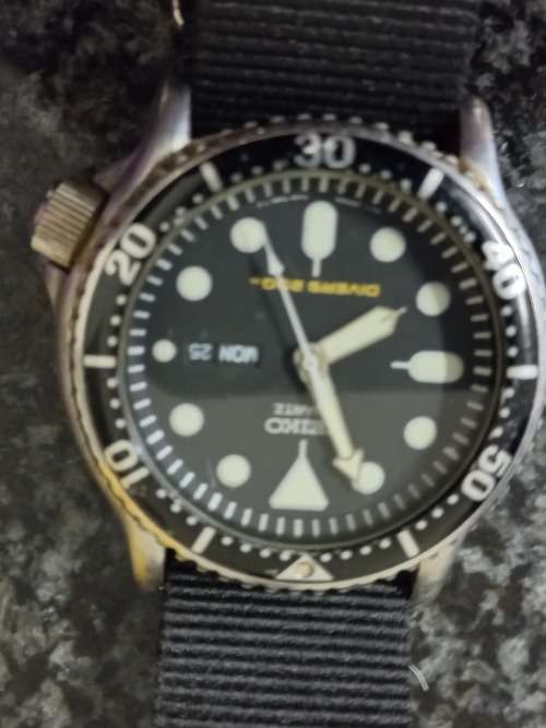 Vintage Seiko Divers watch 89' Quartz movement