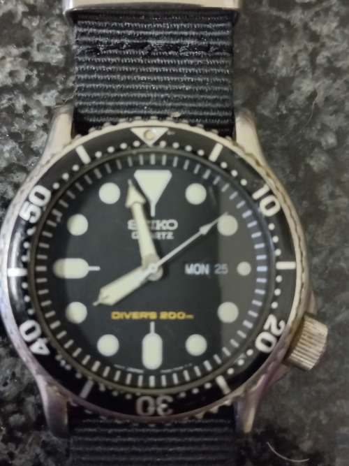 Vintage Seiko Divers watch 89' Quartz movement