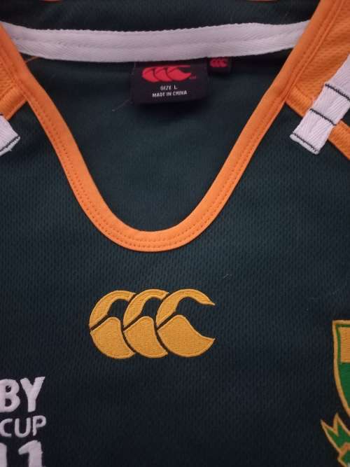 Springbok Rugby jersey 2011 World cup.
