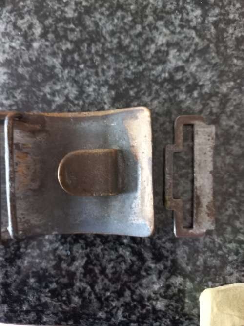 Rhodesian border war period pick up Russian clandestine belt buckle .