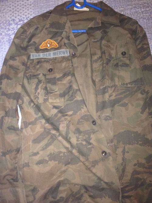Railway police camo shirt with second pattern para wing