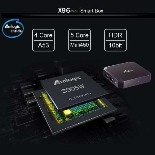 Authentic Android X96 Mini TV BOX 2GB 16GB AMLOGIC S905W QUAD CORE SUPPORT IP TV Lxtream code