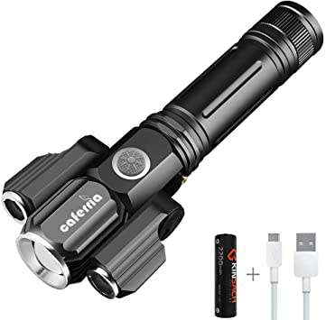 Electric Torch Ultra Bright Movable Led Torch Rechargeable Laser Electric High Power Rechargable