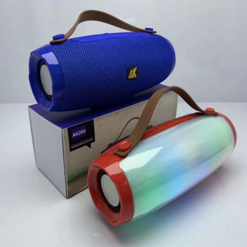 Wireless speaker with led light speaker AK205 support BT/USB/TF card/Aux/FM functions