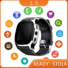 T8 Bluetooth Support SIM TF Card Camera Sleep Monitor Pedometer Smart Watch