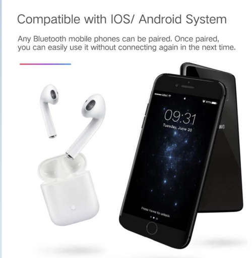 TWS i9s True Wireless Stereo Bluetooth TWIN Earphones with Charging Case
