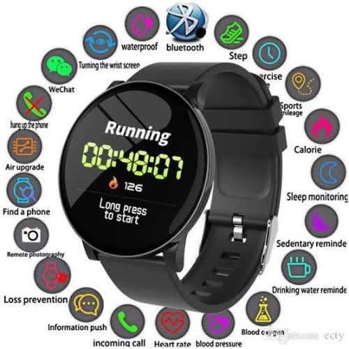 W8 Waterproof Smart Watch With Heart Rate Monitor and Fitness Bracelet