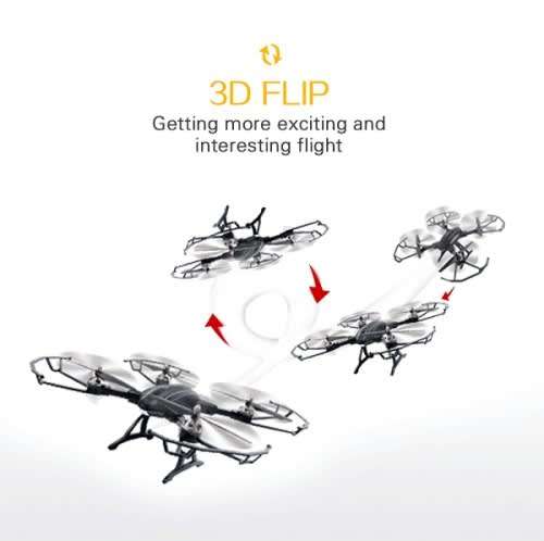 Flytec T22 24G Foldable RC Drone 4CH 6AXIS GYRO Aircraft with Hover Height Hold Function Remote Con