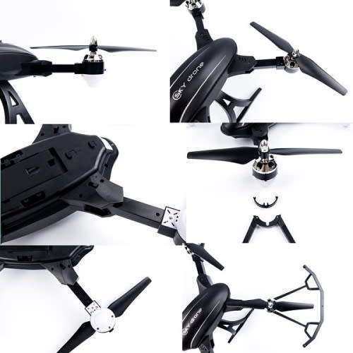 Flytec T22 24G Foldable RC Drone 4CH 6AXIS GYRO Aircraft with Hover Height Hold Function Remote Con