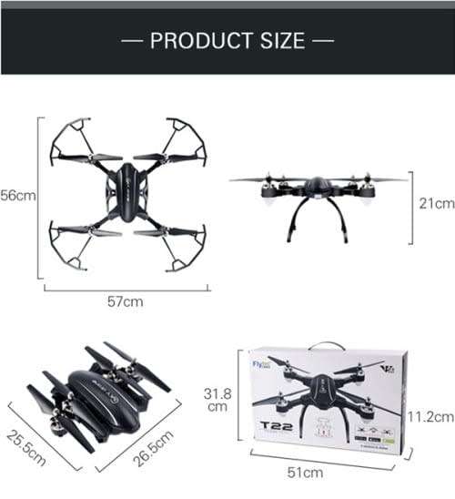 Flytec T22 24G Foldable RC Drone 4CH 6AXIS GYRO Aircraft with Hover Height Hold Function Remote Con