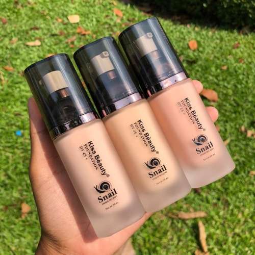 Pack Of 3 - Kiss Beauty Snail Unique Silk Soft Foundation